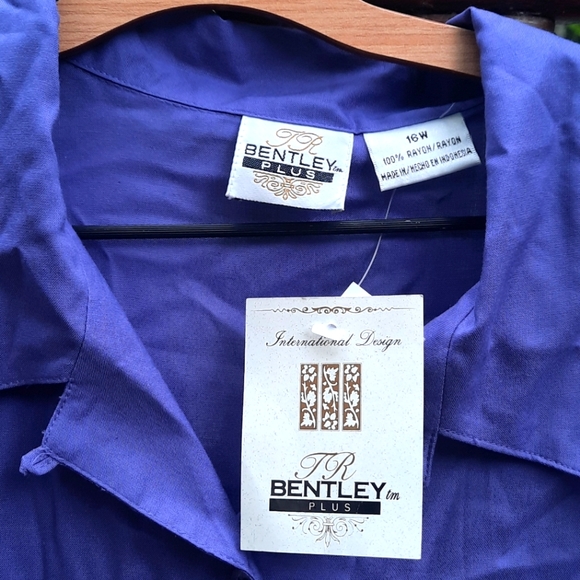 🍀3/15 🆕️ Vintage 80s Bentley Plus Short Sleeve Shirt - Picture 2 of 4